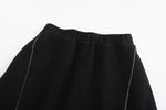 Contrast Stitching Pencil Skirt