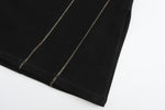 Contrast Stitching Pencil Skirt
