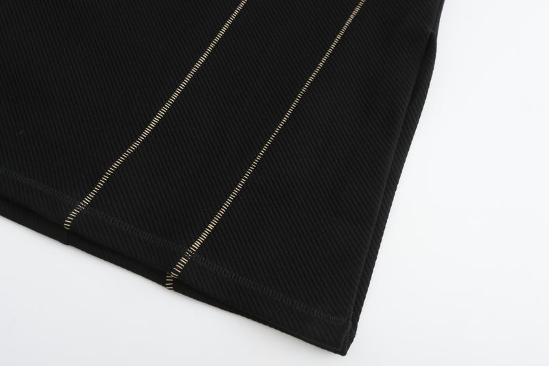 Contrast Stitching Pencil Skirt