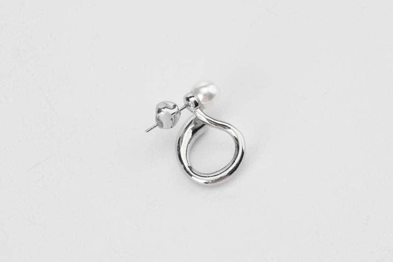 Rock & Round Hoop Earrings