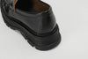 Slip-On Ruched Leather Loafers