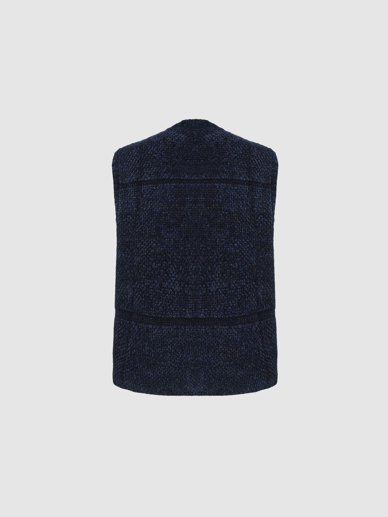 Velvet Knitting Waistcoat