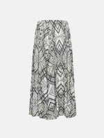 Handcrafted Checker Printed Flare Skirt