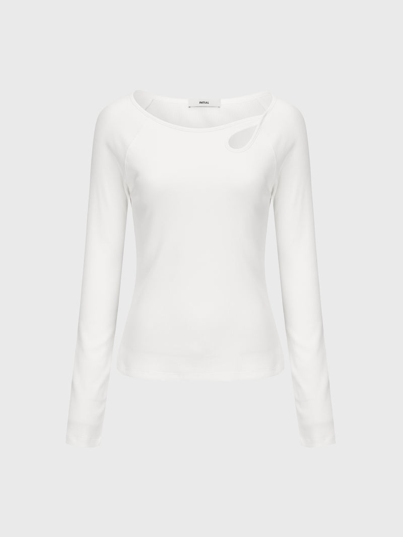 Long Sleeve Bridge-Neck Top