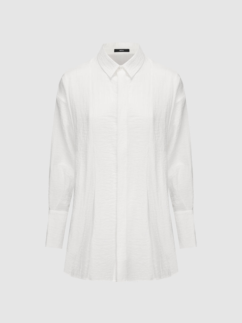 Pleated Flare Shirt