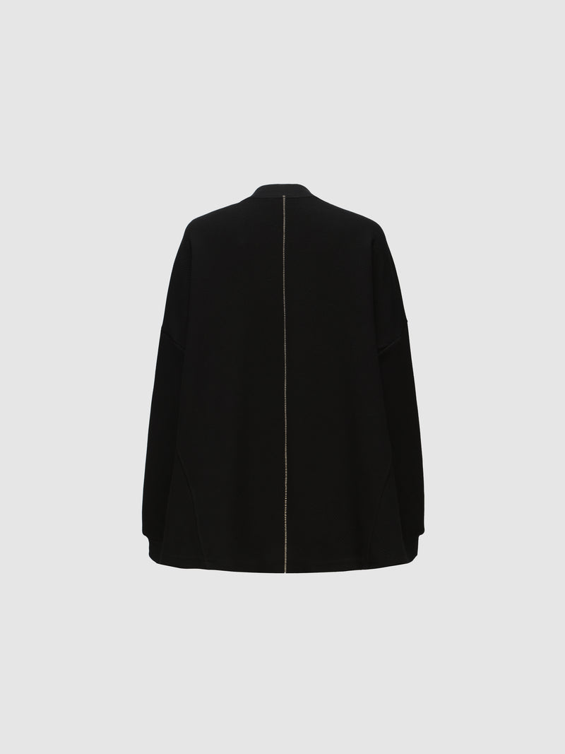 Contrast Stitching Cardigan