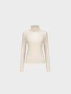 Mock Neck Wool Sweater