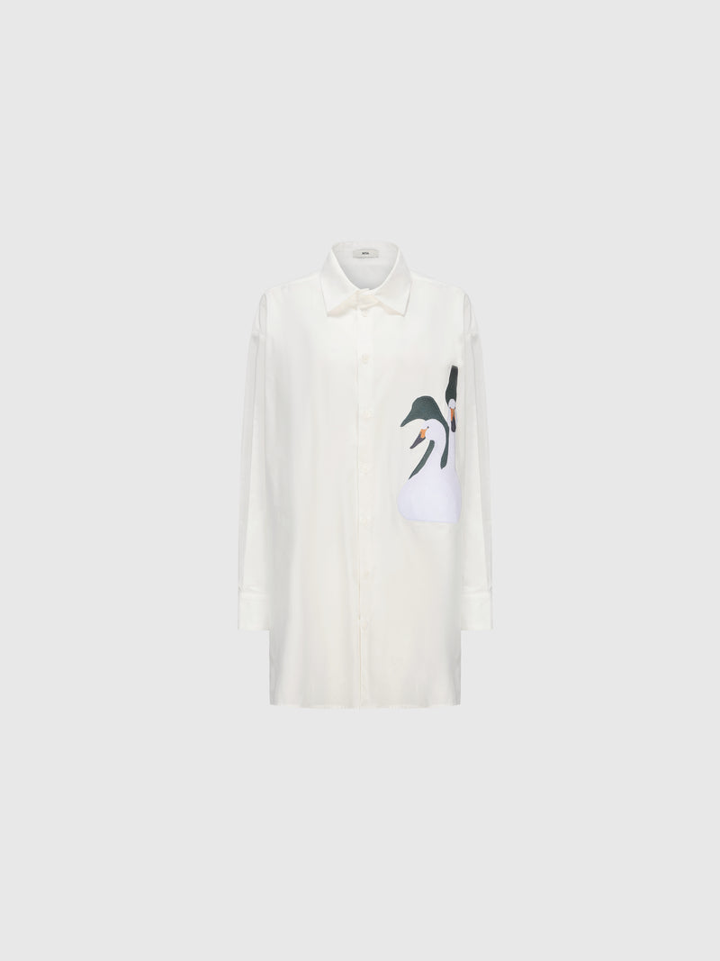 Swan Embroided Shirt