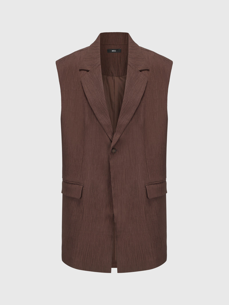 Oversized Jacquard Waistcoat