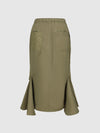 Military Fishtail Skirt