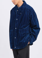 Indigo Cotton Corduroy Hunting Jacket