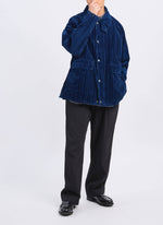 Indigo Cotton Corduroy Hunting Jacket