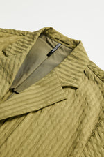 Nylon Spandex Jacquard Short Sleeve Blazer