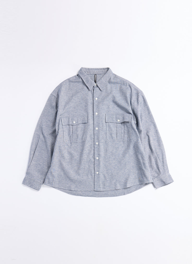 Cotton Jacquard Classic Utility Pocket Shirt