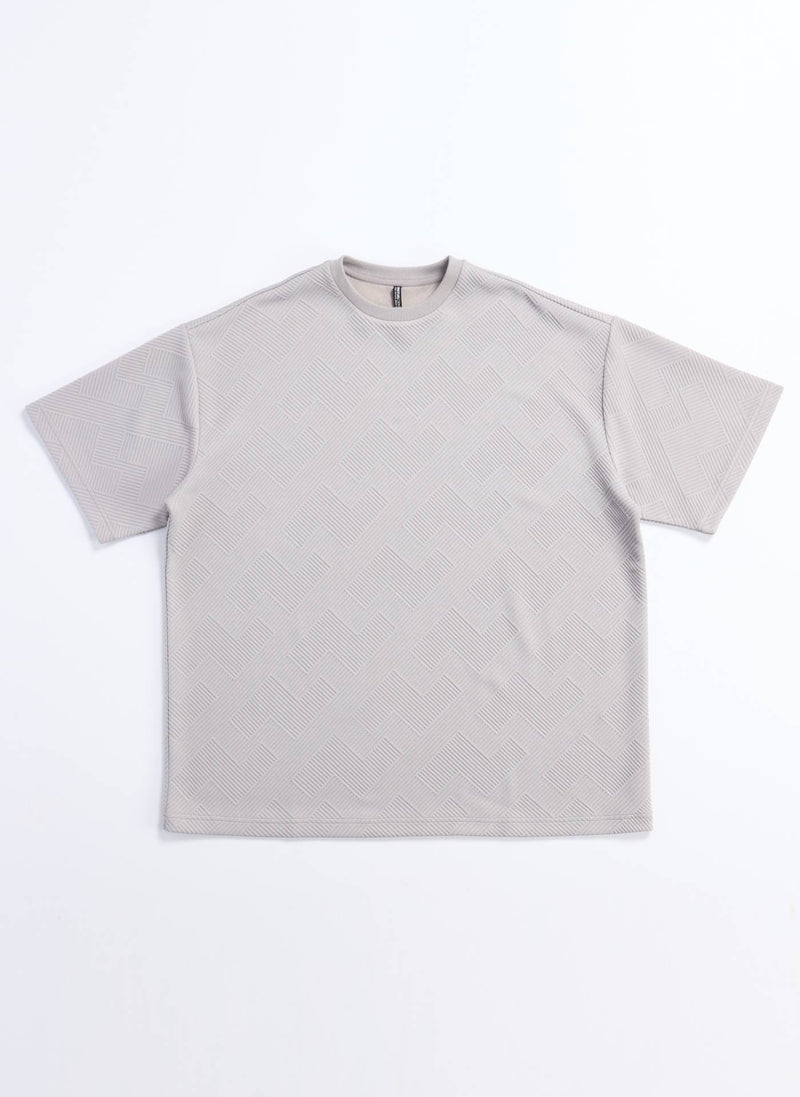 Polyester Spandex Jacquard Tee