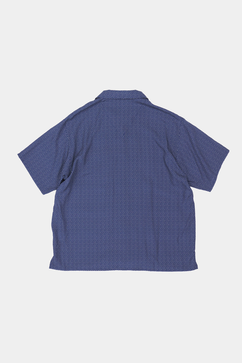 Overprinted Open Collar Shirt