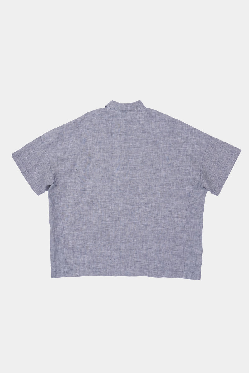 Linen Poplin Short Sleeve Shirt