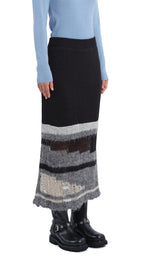 Mix Yarn Knit Skirt