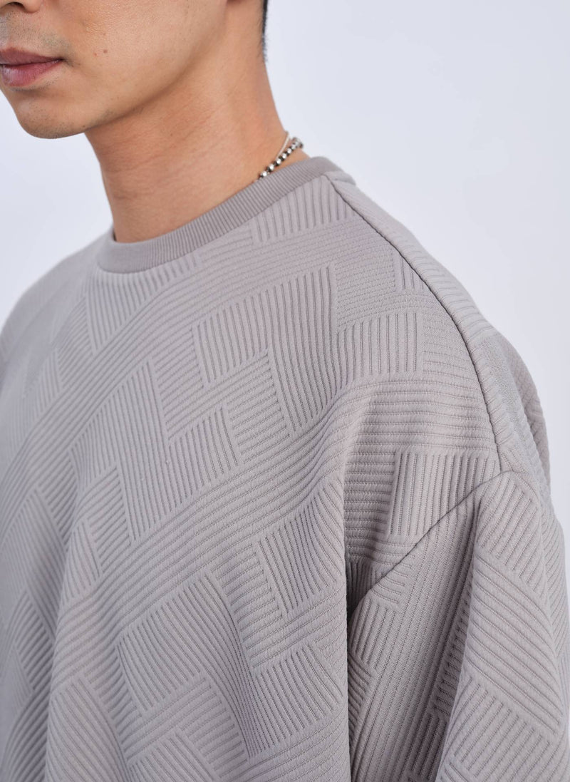 Polyester Spandex Jacquard Tee