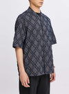 Japan Made Cotton Polyester Jacquard Oriental Shirt