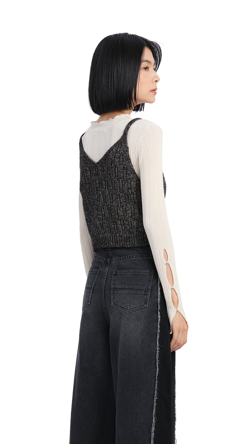 Textural Knit Vest