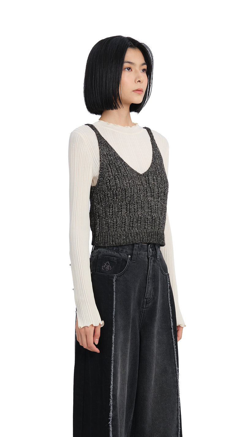 Textural Knit Vest