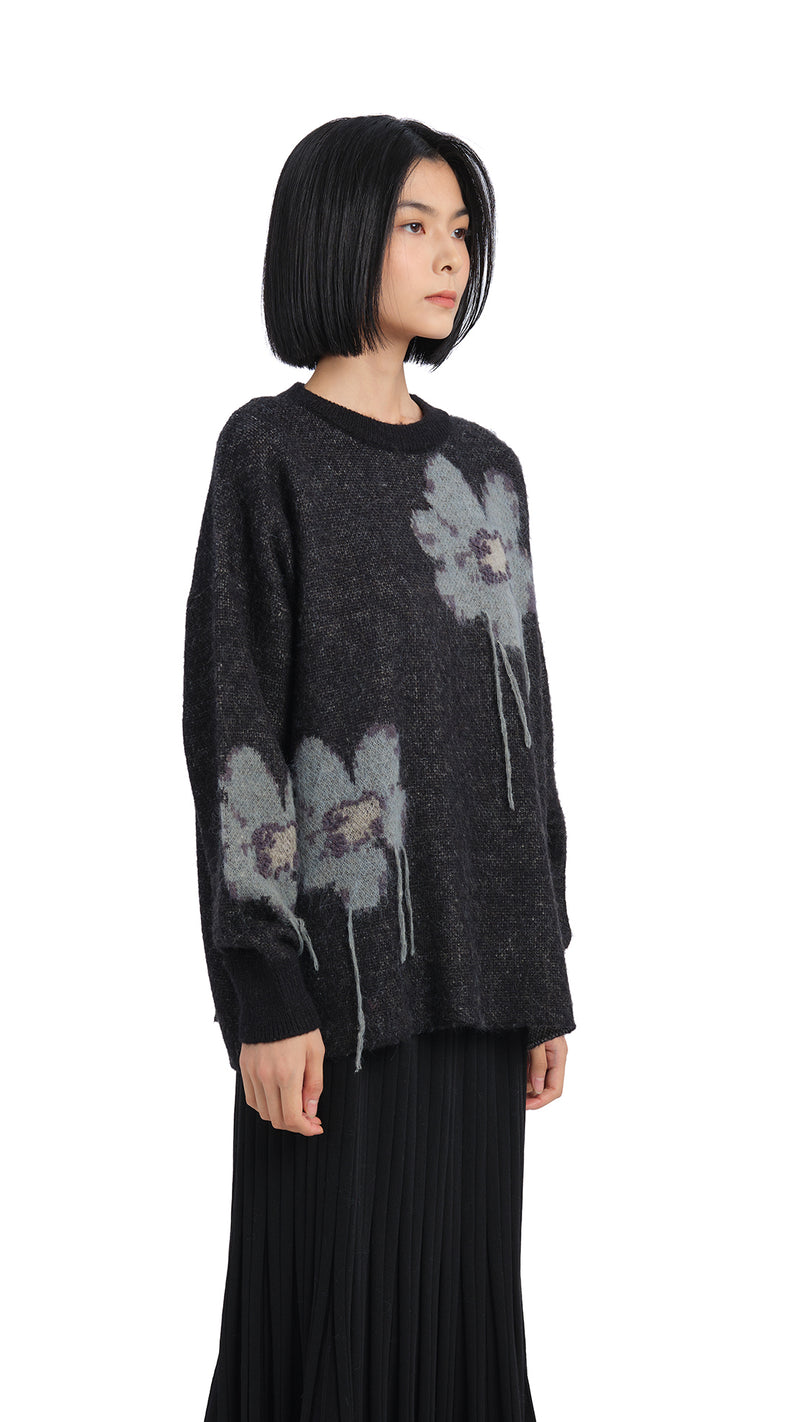 Flower Pattern Pullover