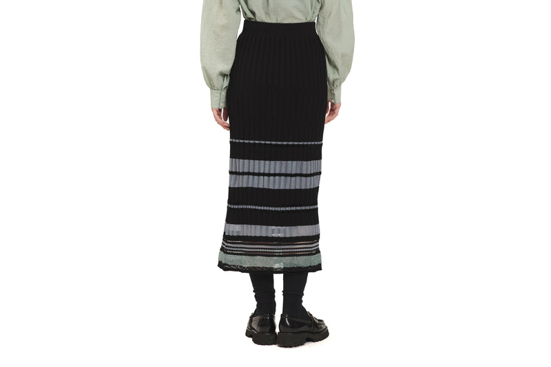 Mixed Yarn Knitted Skirt