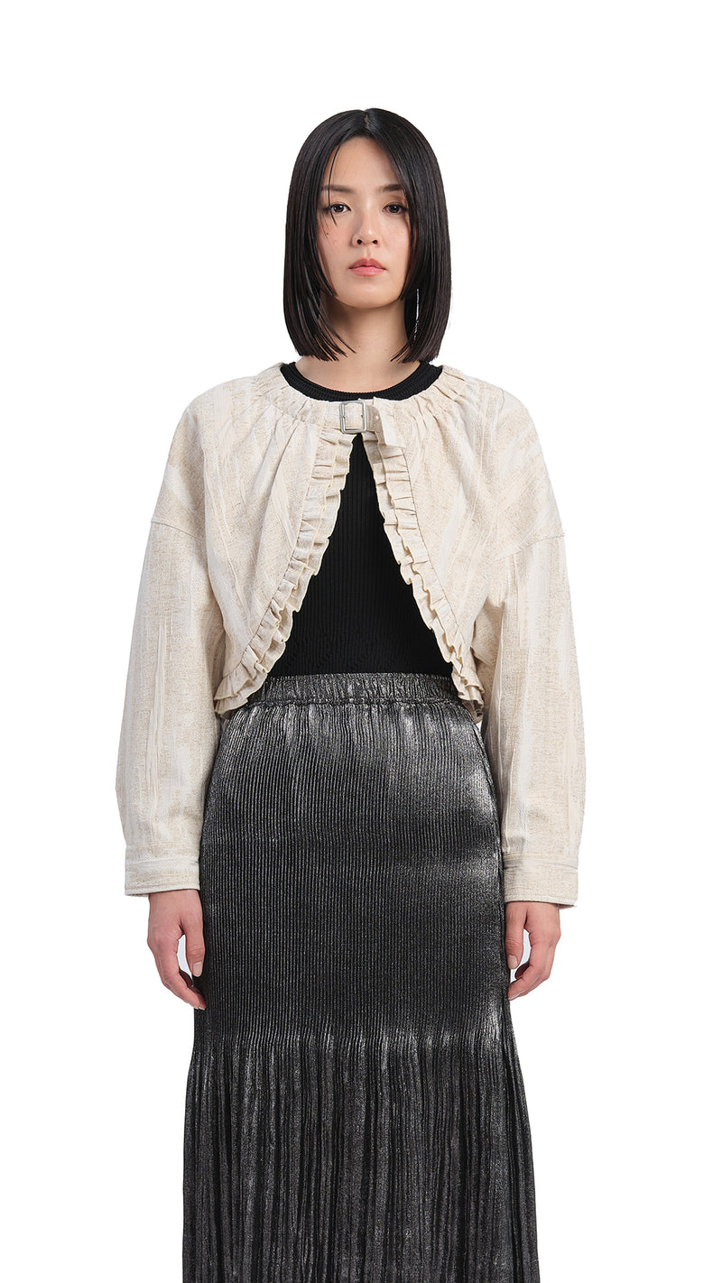 Full Ruffles Jacket Cropped Ruffles Jacket – initialfashion
