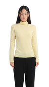 Contrast Trims Turtle Neck Top