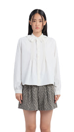 Embroidered Lace Trims Shirt