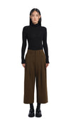 Wide-Leg Ankle Pants