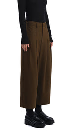 Wide-Leg Ankle Pants