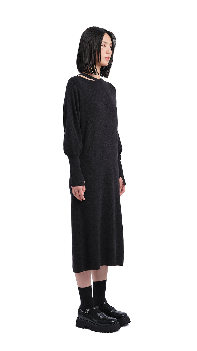 Biella Wool Knit Dress