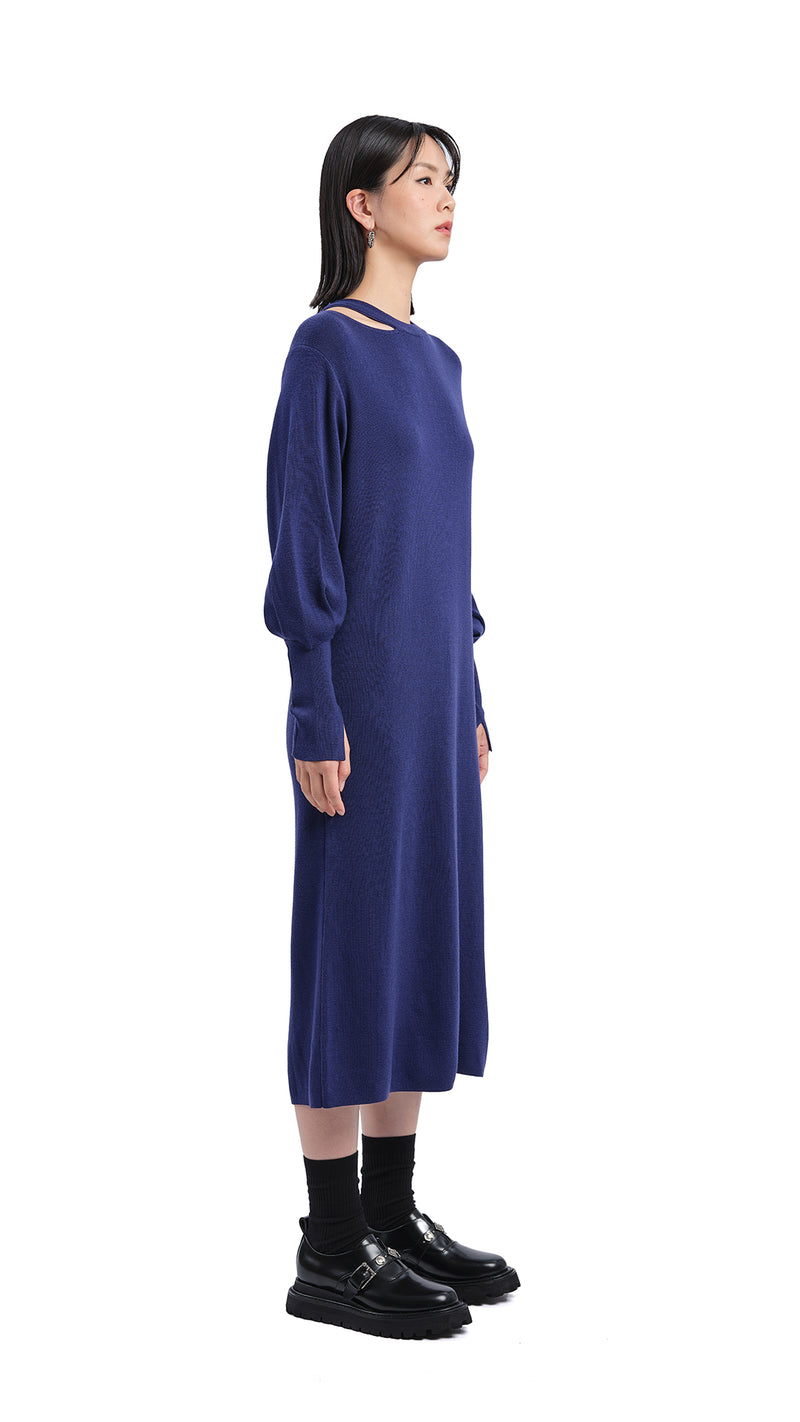 Biella Wool Knit Dress