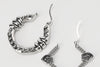 Future Darkness Round Square Hoop Earrings
