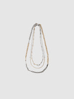 Classic Layered Necklace With Knotted Chain 3P Set