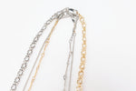 Classic Layered Necklace With Knotted Chain 3P Set