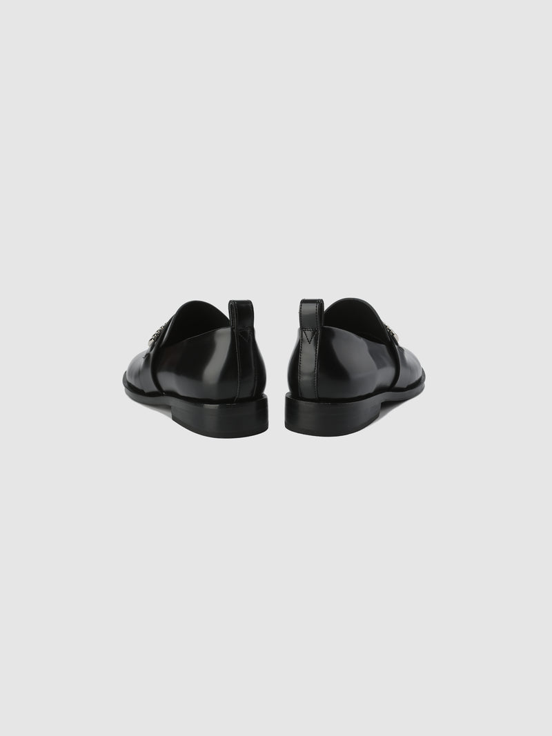 Round-Toe Slip On Loafer With Metal Details