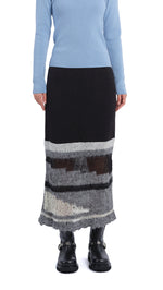 Mix Yarn Knit Skirt