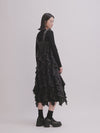 Ruffles Denim Dress