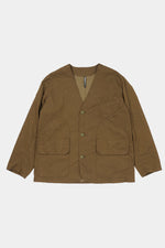 Paisley Nylon Poyester Bonding Collarless Hunting Jacket