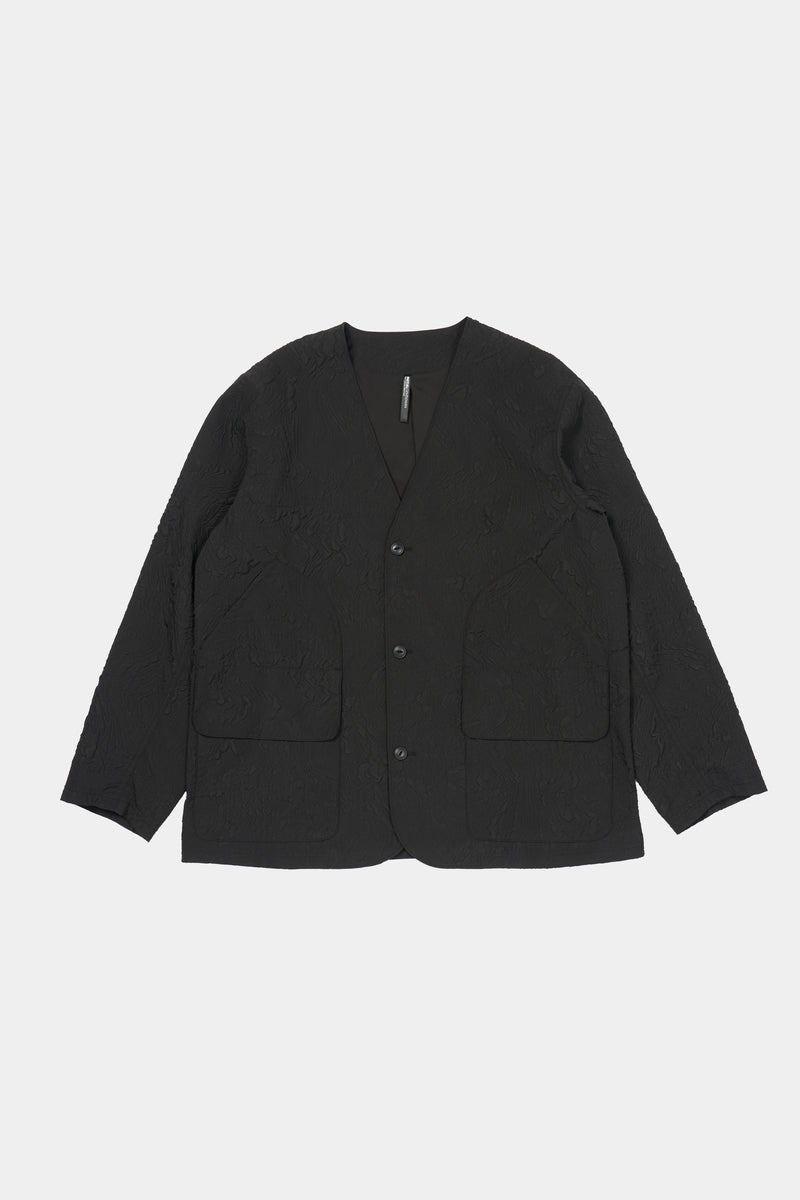 Paisley Nylon Poyester Bonding Collarless Hunting Jacket