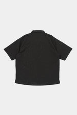 Paisley Nylon Poyester Bonding Short Sleeves Open Collar Shirt