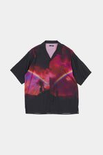 Evangelion X INITIAL Eva01 Print Open Collar Shirt