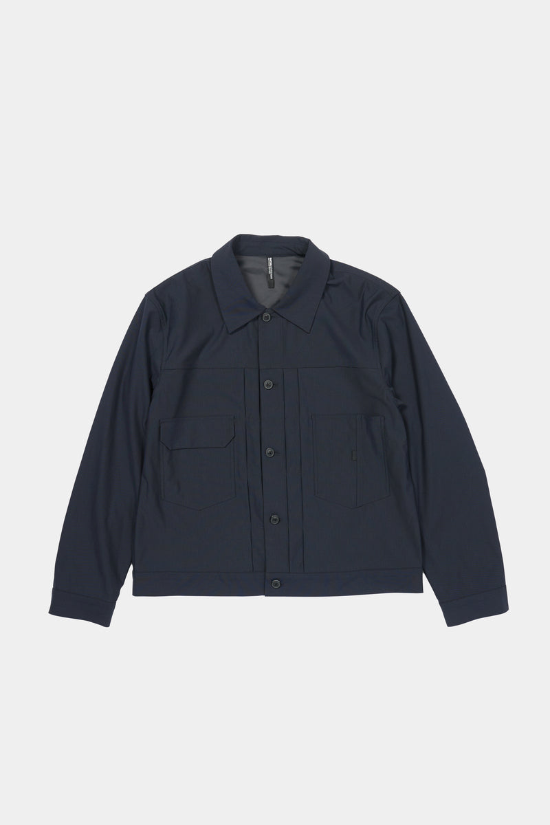 Recycle Polyester Seersucker Work Jacket