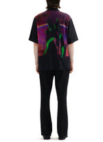 Evangelion X INITIAL Eva01 Print Open Collar Shirt