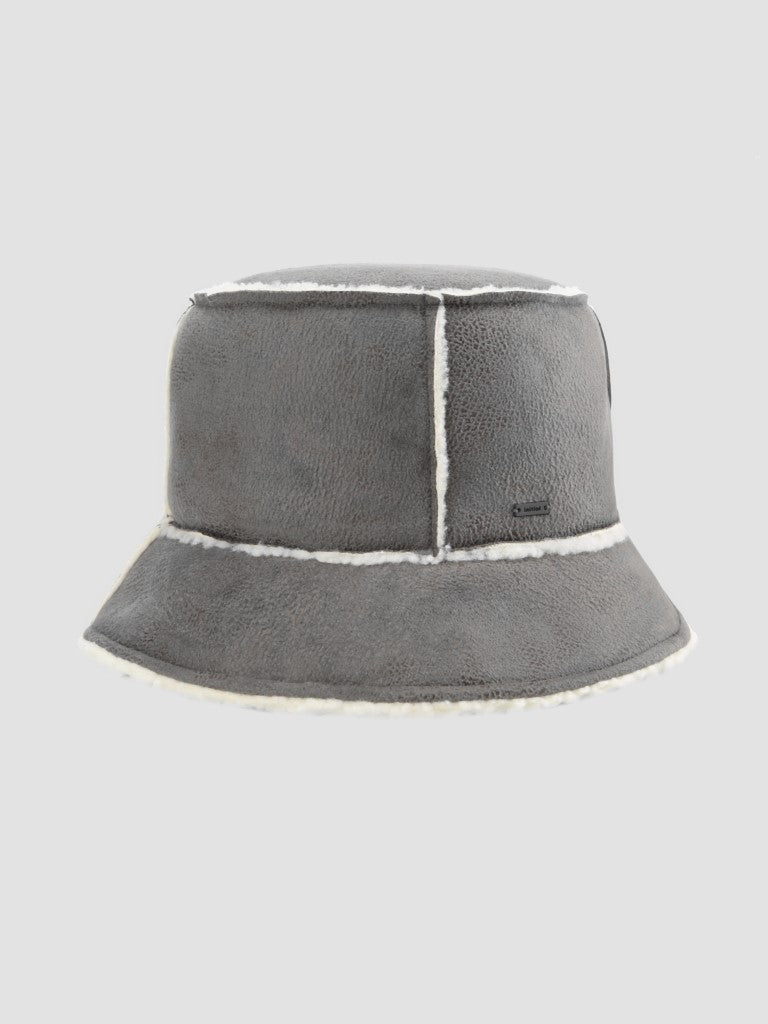 Sueded Shearling Bucket Hat
