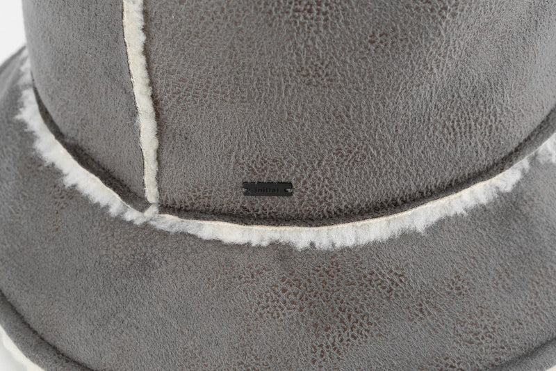 Sueded Shearling Bucket Hat