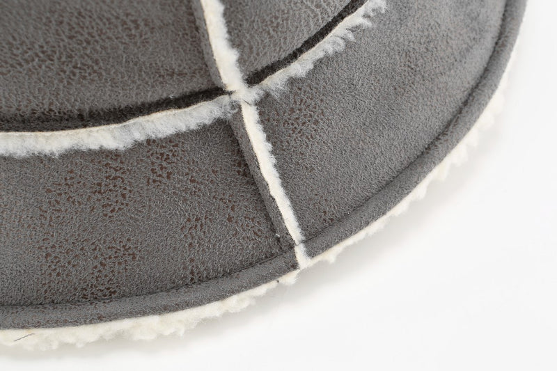 Sueded Shearling Bucket Hat